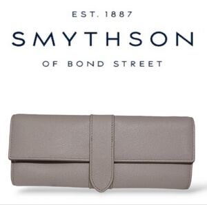 Auth! New! Smythson of Bond Street Small Jewelry Roll Case Pouch in Pana…